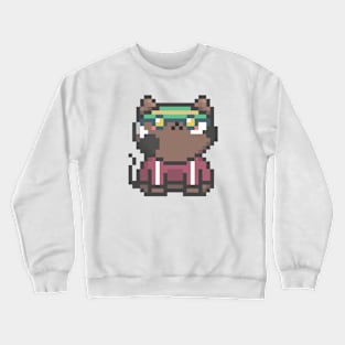 Pixel Quiet Brown Calico Cat 74 Crewneck Sweatshirt